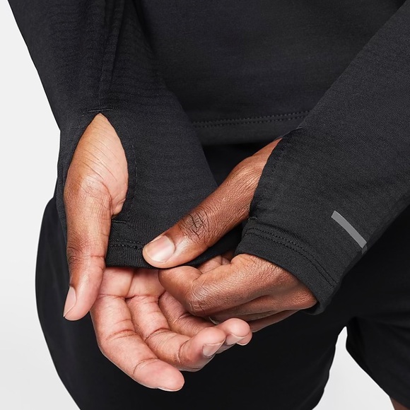 NEW Nike Element Men's XL/Large Therma-FIT Repel Running Crew -Black - Picture 3 of 9